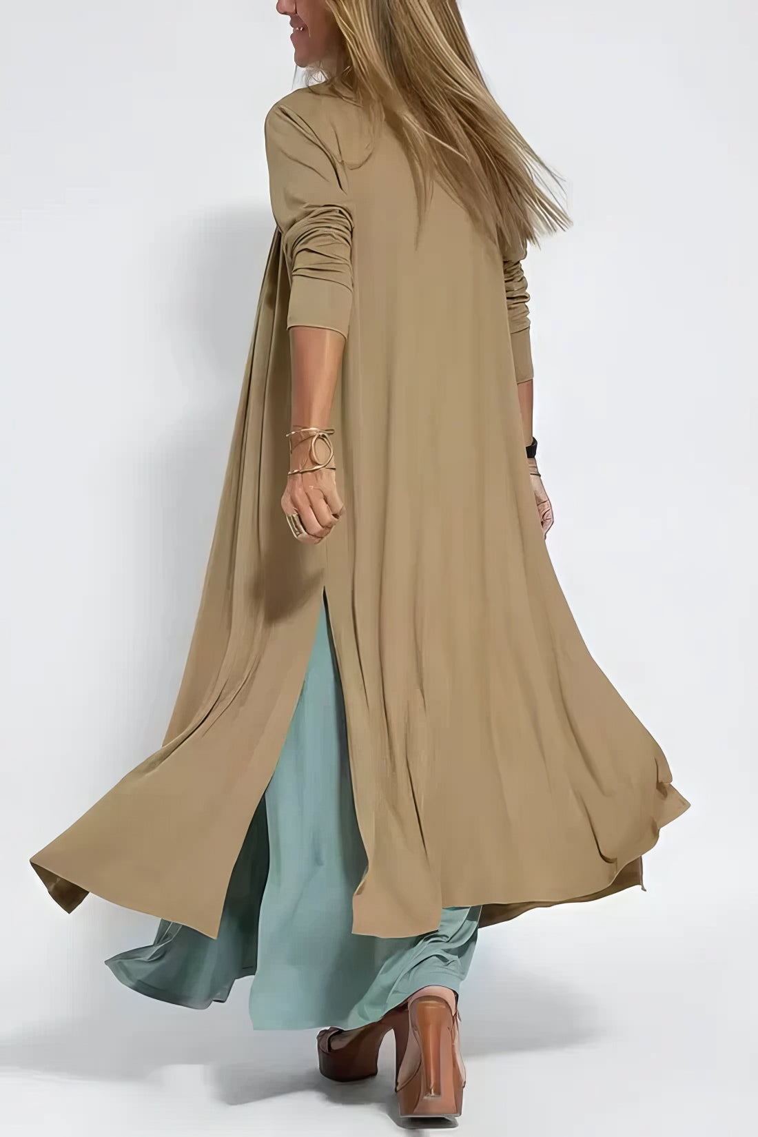 ELISE | Elegant Long Dress with Free Matching Cardigan